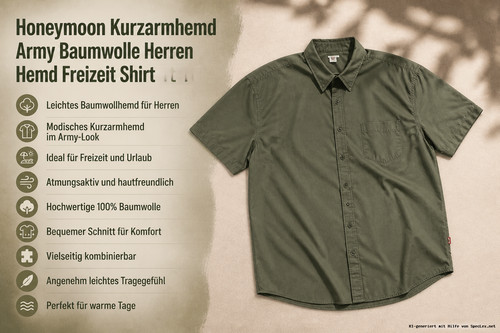 Honeymoon kurzarmhemd army - honeymoon, 4xl