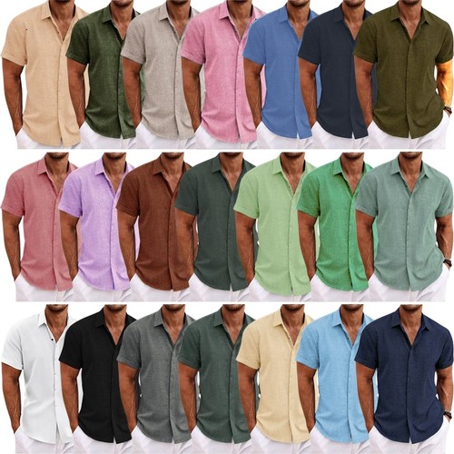Leinenhemd herren kurzarm hemd - herren,