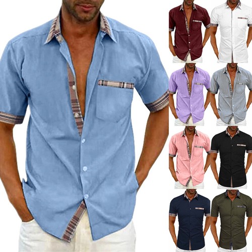 Herren kurzarm blusehemd - herren,