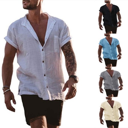 Herren sommer leinenhemd - herren,