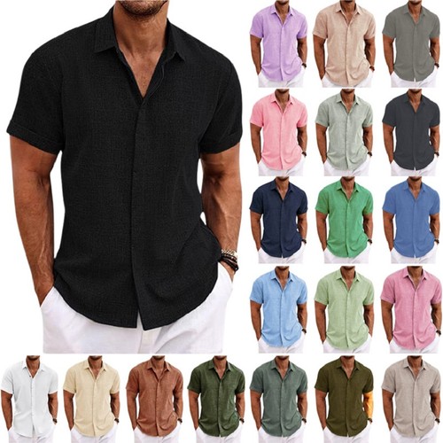 Leinenhemd herren kurzarm hemd - leinenhemd,