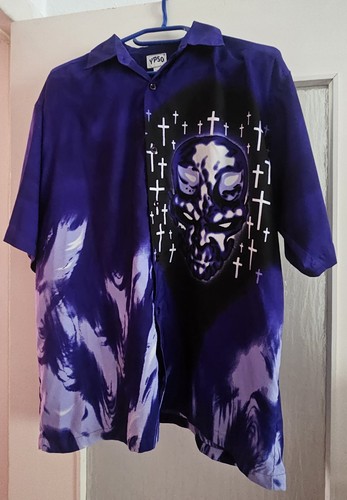Hemd kurzarm herren gothic - xl,