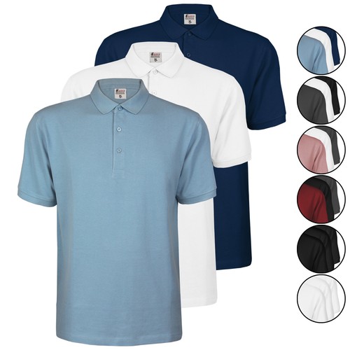 Herren polo shirts - herren, 3er