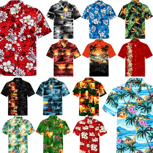 Hawaii hemd herren 100 - hemd,