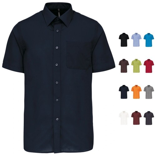 Herren hemd kurzarm popeline - herren,
