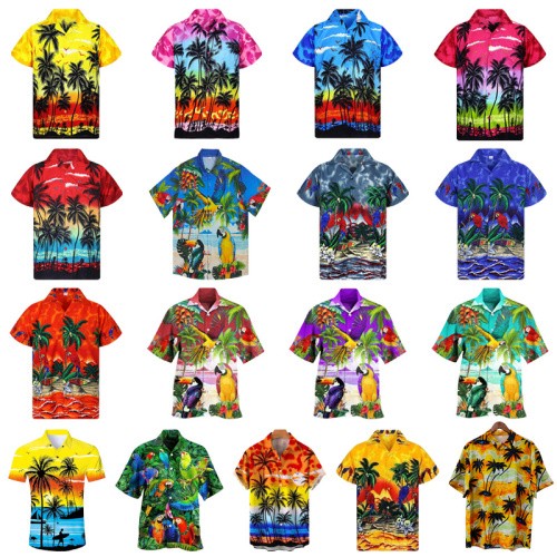 Herren knopfleiste hawaiihemd - herren,