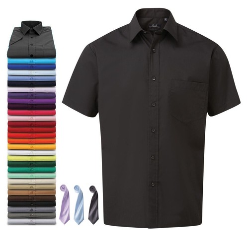 Herren kurzarm popelin hemd - kurzarm,