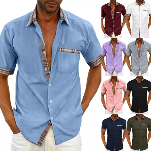 Herren kurzarm blusehemd - herren,