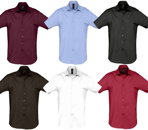 Herren stretch kurzarmhemd - herren, stretch-kurzarmhemd